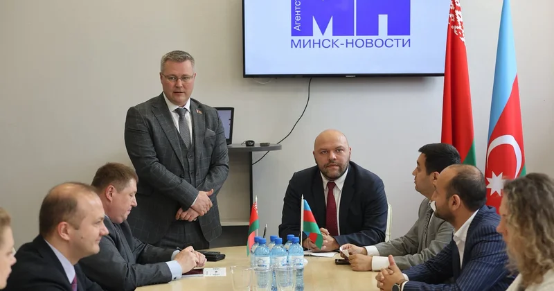 Minskdə Azərbaycan Belarus media konfransı keçirildi FOTO