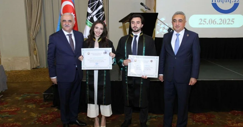 Məşhur hakimin qızı və kürəkəni vəkilliyə qəbul olundu