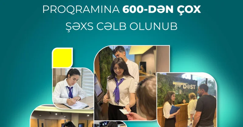 “Könüllü DOST” proqramına 600 dən çox şəxs cəlb olunub