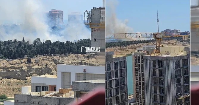 Bakıda yanğın başlayıb