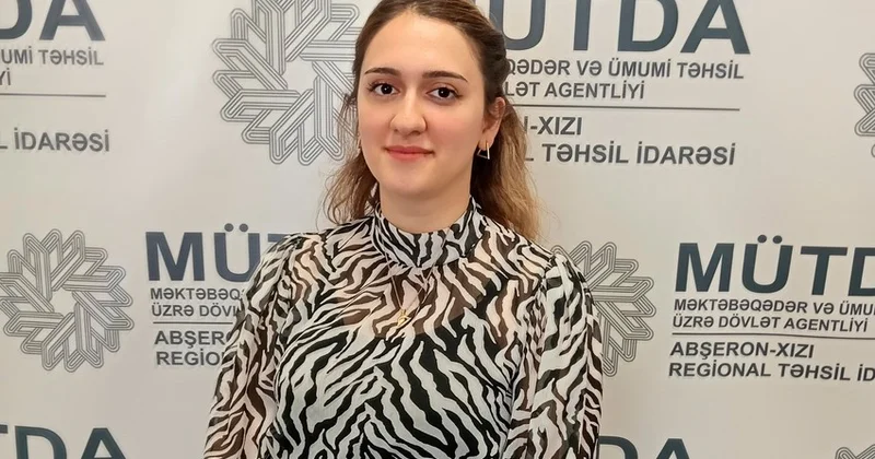 Zəhra Süleymanova imtahanda maksimum nəticə göstərdi FOTO