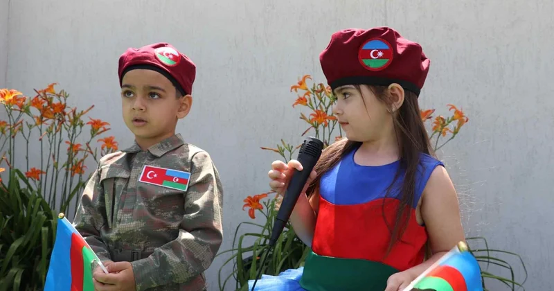 Xankəndidə uşaq bağçasında Silahlı Qüvvələr Günü qeyd edilib