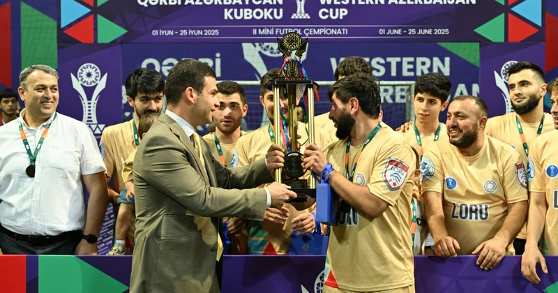 “Qərbi Azərbaycan Kuboku” minifutbol turnirinin bağlanış və mükafatlandırma mərasimi keçirilib