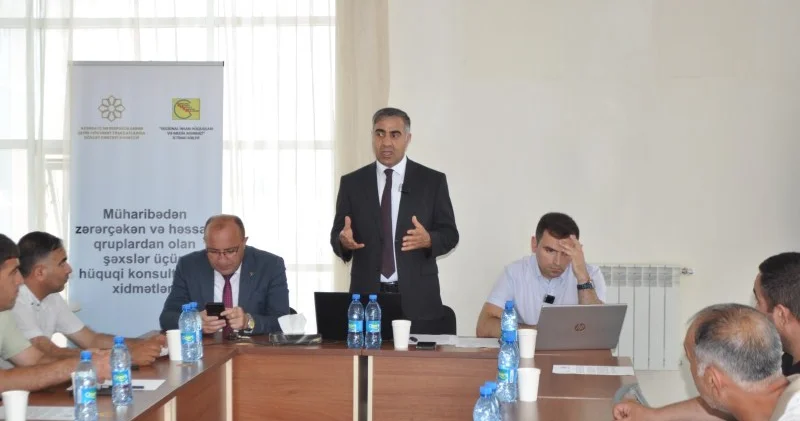Siyəzəndə şəhid ailəsi üzvləri və müharibə iştirakçılarına hüquqi konsultasiya xidməti göstərilib Fotolar