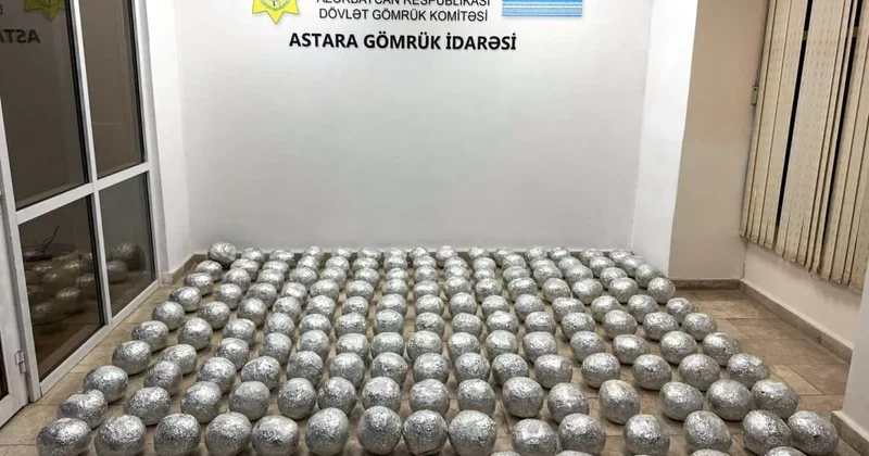Азербайджанские таможенники изъяли 91 кг марихуаны ФОТО