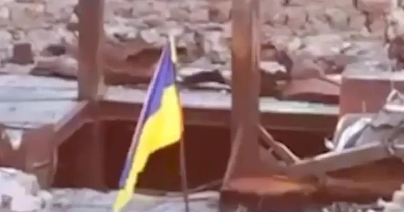 Украинский флаг над Кинбурном