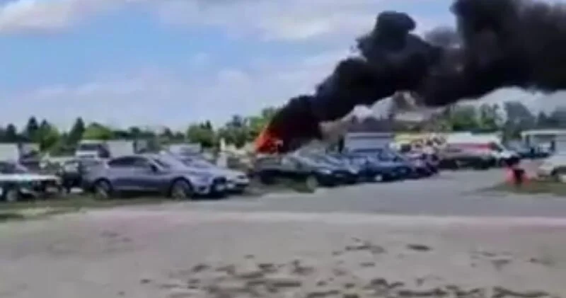 В Варшаве рухнул самолет ВИДЕО