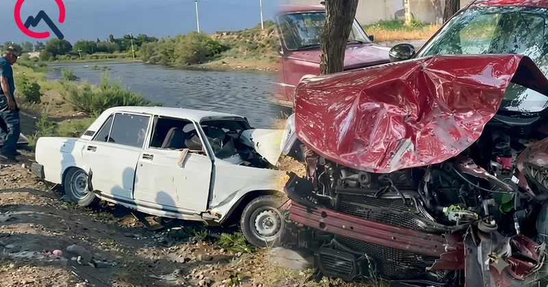 “Nissan”la “VAZ 2107” toqquşdu Ölən və xəsarət alanlar var