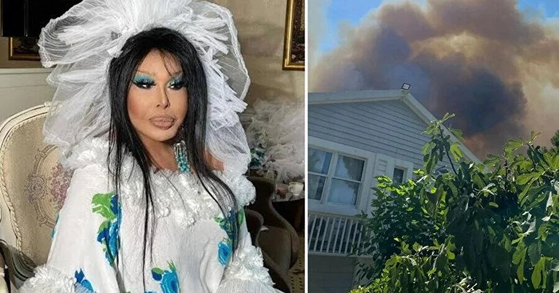 Antalyada meşə yanğını Bülent Ersoyun villasına sıçradı Müğənni təcili təxliyə olundu FOTO KONKRET