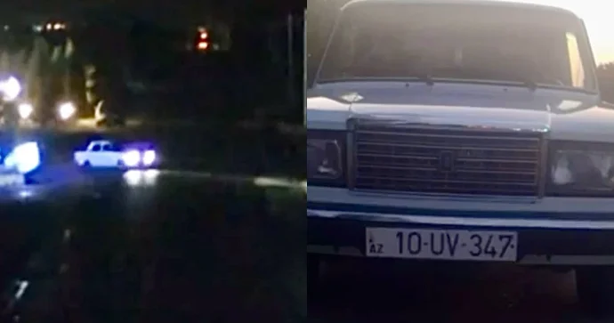 Gecə saatlarında “VAZ”la avtoşluq edən sürücü vəsiqədən məhrum edildi VİDEO