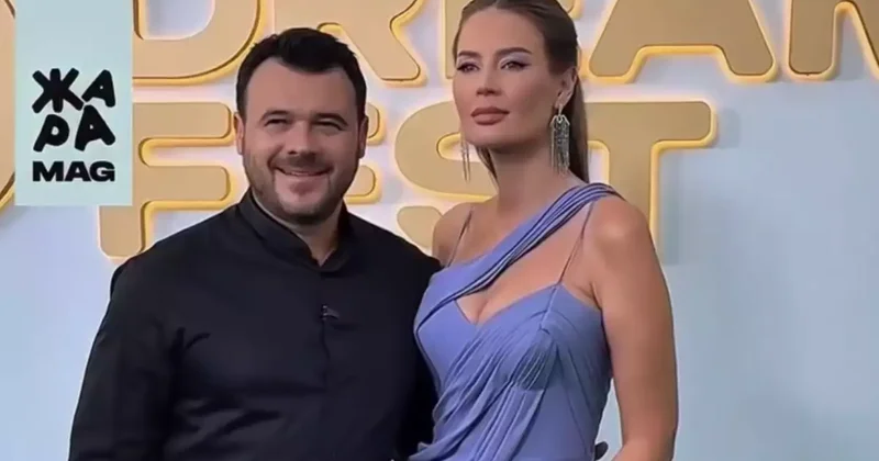 Emin Ağalarov xanımı ilə…