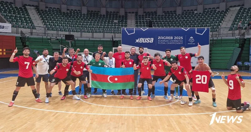 Команда Азербайджана вышла в финальную стадию чемпионата Европы по футзалу среди студентов