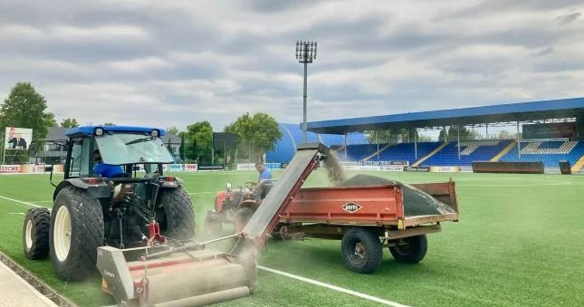 Tovuz şəhər stadionunda işlərə start verildi Şəkillər