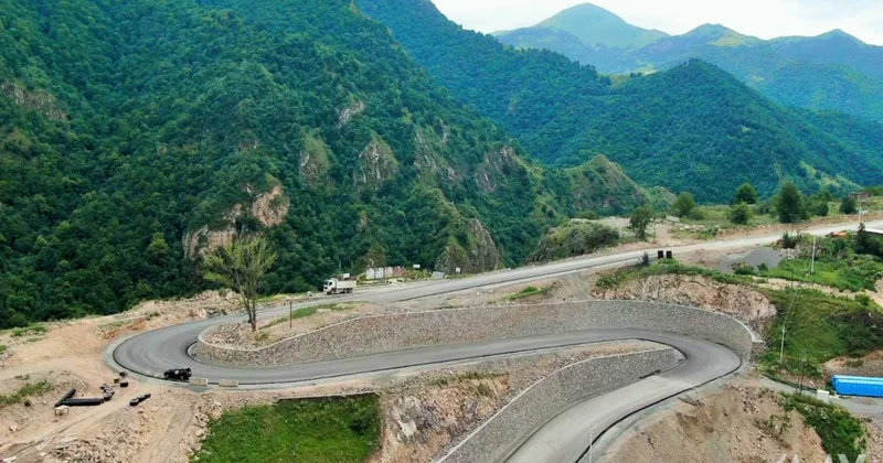 Toğanalı Kəlbəcər İstisu avtomobil yolunun tikintisi 85% icra edilib FOTOLAR