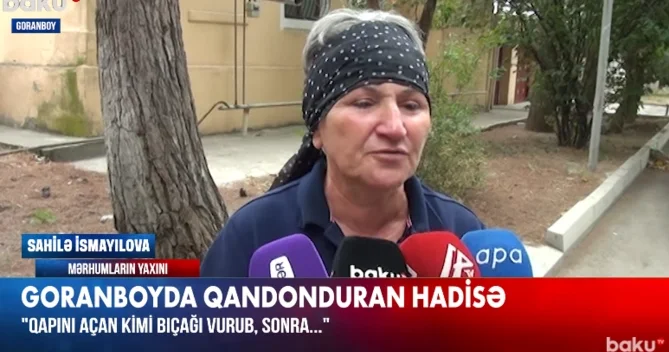 Goranboyda iki nəfərin qətlinin ŞOK TƏFƏRRÜATI: Səsə yuxudan ayılan bacımın boğazını kəsib