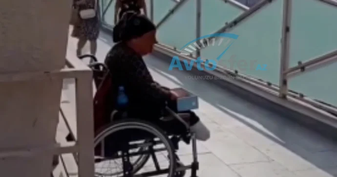 “Şamaxinka”dakı yerüstü keçiddə yaşlı qadın dilənməyə məcbur edilir VİDEO