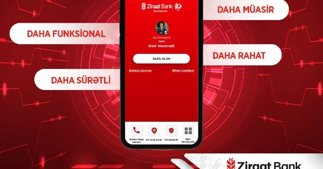 Ziraat Bank Azərbaycan mobil tətbiqini yenilədi!