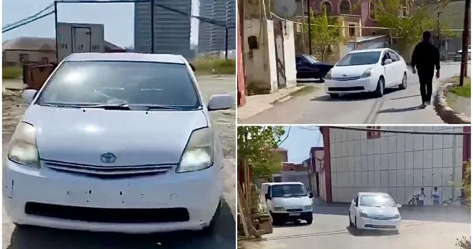 Yaşayış zonasında nömrəsiz “Prius”la təhlükə yarada yarada “şou” göstərdi VİDEO