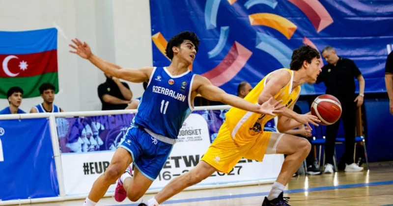Azərbaycanın U 18 basketbol millisi tarixi qələbə qazanıb