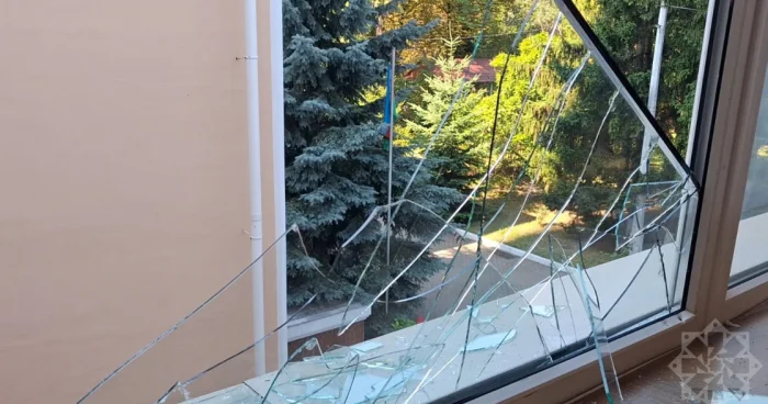 Rusiya raketləri səfirliyimizin binasını zədələyib │ FOTOLAR
