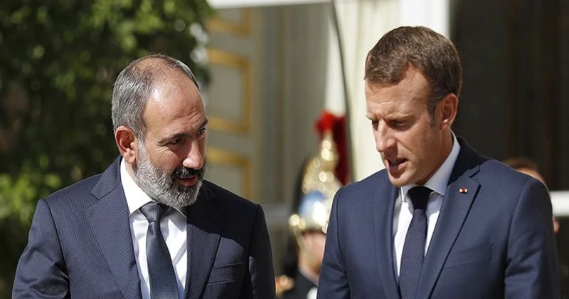 Paşinyan və Makron Ermənistan Azərbaycan sülh prosesini müzakirə ediblər