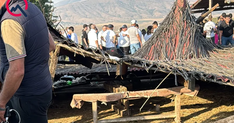 Göygöldə Yaylaq Festivalında çardaq uçdu Xəsarət alanlar var+Video