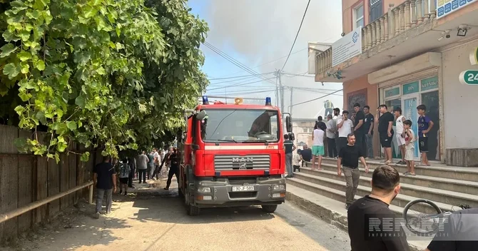 Son dəqiqə Bakıda Al Market” YANIR + FOTOLAR