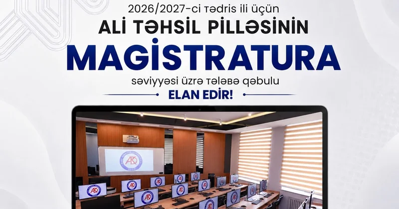 BAAU magistratura səviyyəsi üzrə tələbə qəbulu aparır