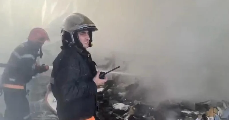 Тушение пожара в Сядяряке продолжается Minval Politika