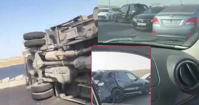 Bakıda QƏZA: Hyundai və BMW markalı avtomobillər TOQQUŞDU