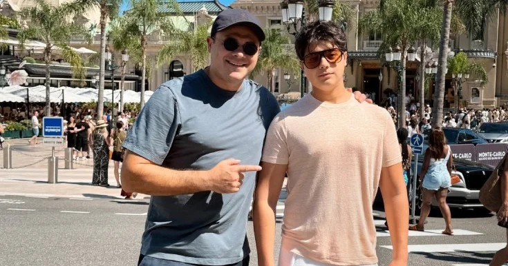 Emin Ağalarov oğlu ilə Monakoda FOTO