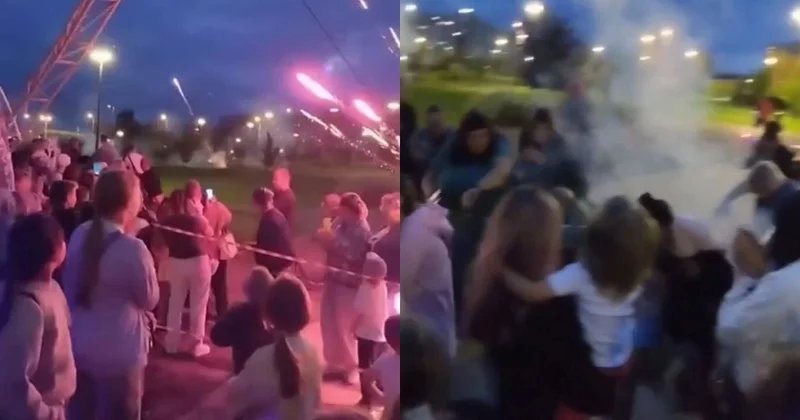 Rusiyada bayram şənliyində bədbəxt hadisə: Naməlum şəxslərin atdığı fişəng qadını yaraladı