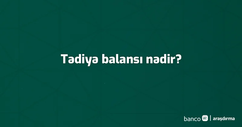Terminlər və izahı: Tədiyə balansı nədir?
