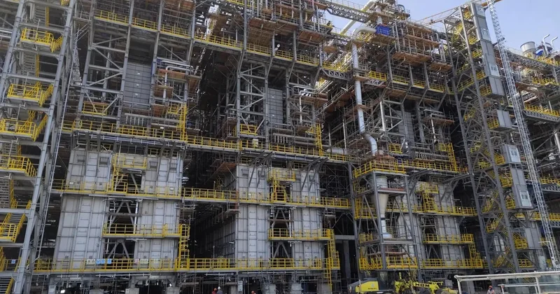 На Амурском газохимическом комплексе произошло возгорание