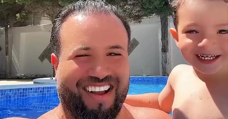 Elnurun oğlu ilə əyləncəli anları