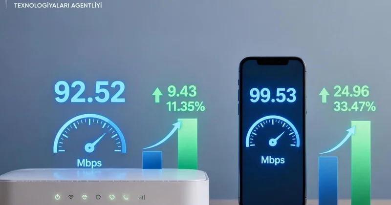Azərbaycanda mobil internetin sürəti 33,5 faizədək artıb