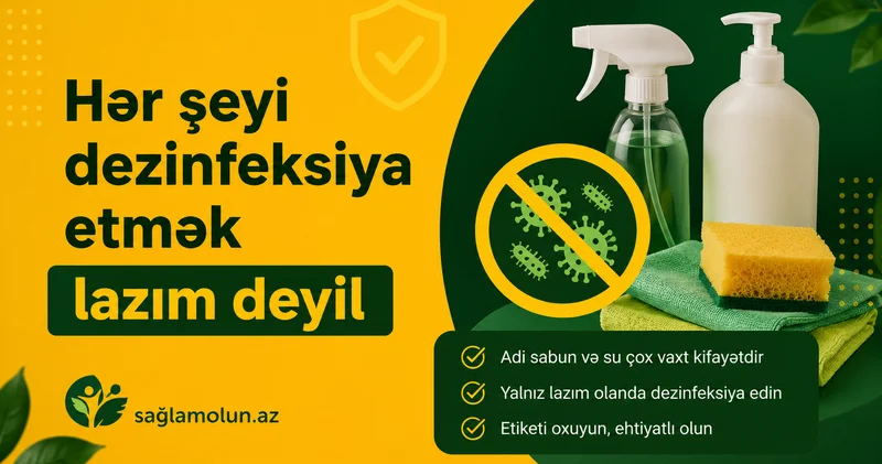 “Dezinfeksiyaedici vasitələr təhlükəlidir” Alimlərdən xəbərdarlıq