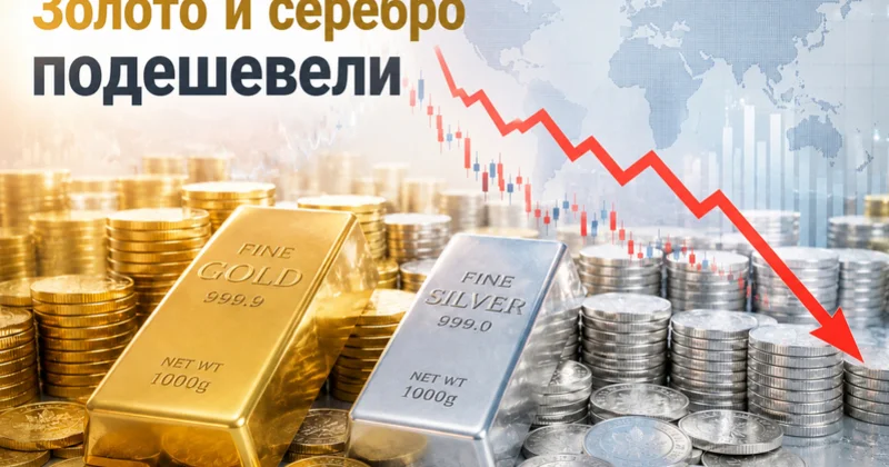 Цены на золото и серебро снизились