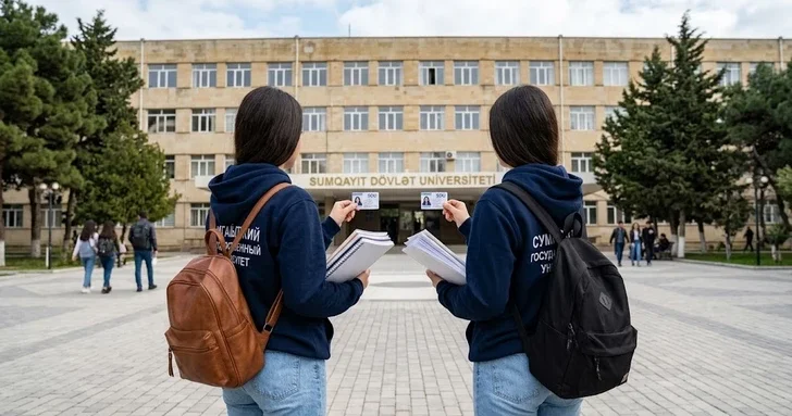 Две сестры близнецы из Хачмаза набрали почти одинаковые баллы и поступили в один университет