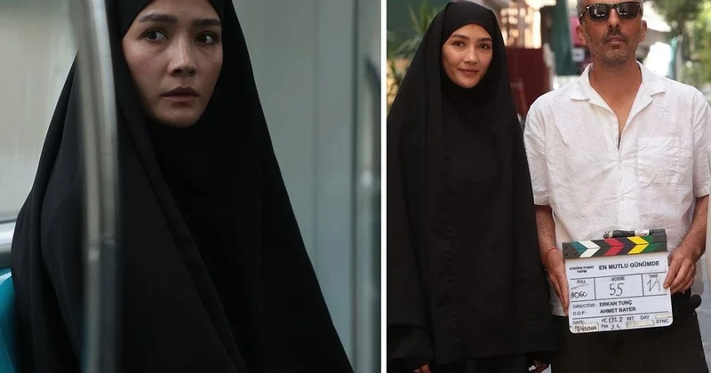 Aybüke Pusat çarşaba büründü