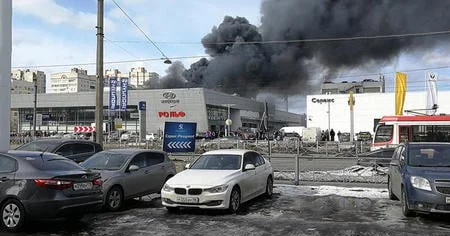 Amur Qaz Kimya Kompleksində güclü yanğın: 104 yaralı Video