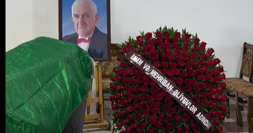 Tofiq Bakıxanovla vida mərasimi keçirilir Prezidentlə xanımı əklil göndərdi