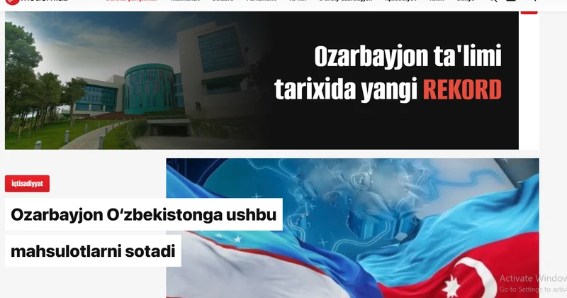 Azərbaycan mediasında YENİLİK: özbək dilində