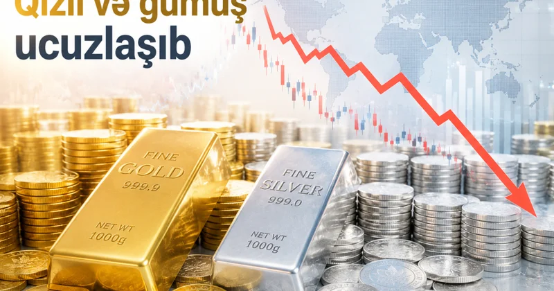 Qızıl və gümüş ucuzlaşıb