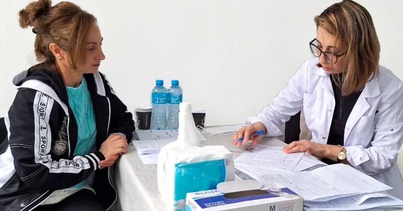 Qusarda qadınlar üçün səyyar tibbi aksiya keçirilib FOTOLAR