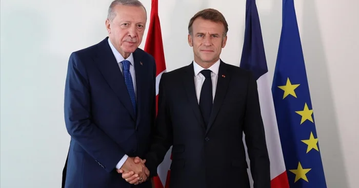 Türkiyə və Fransa liderləri görüşüblər VİDEO