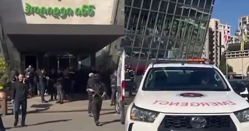 Tbilisidə məşhur hoteldə silahlı şəxs bir nəfəri girov götürüb: Ərazi mühasirəyə alınıb