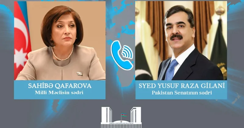 Milli Məclisin sədri və Pakistan Senatının sədri arasında telefon danışığı olub