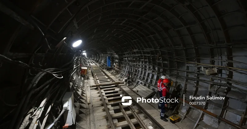 Metronun B 04 stansiyasının tikintisində növbəti mərhələ: Havalandırma və soyutma sistemləri quraşdırılır