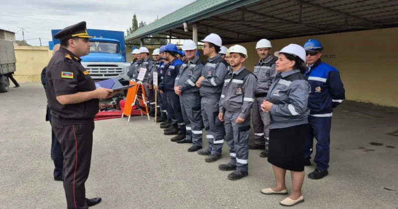 FHN Suraxanıda mülki müdafiə məşqi keçirib